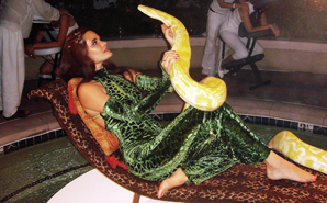 las vegas snake charmer at mgm private corporate event